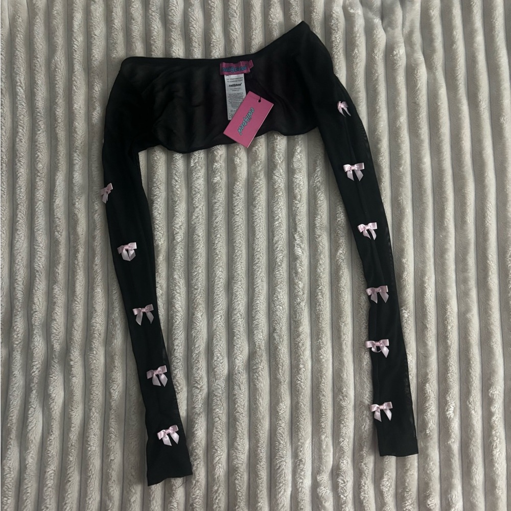 Edikted Bow Mesh Shrug
